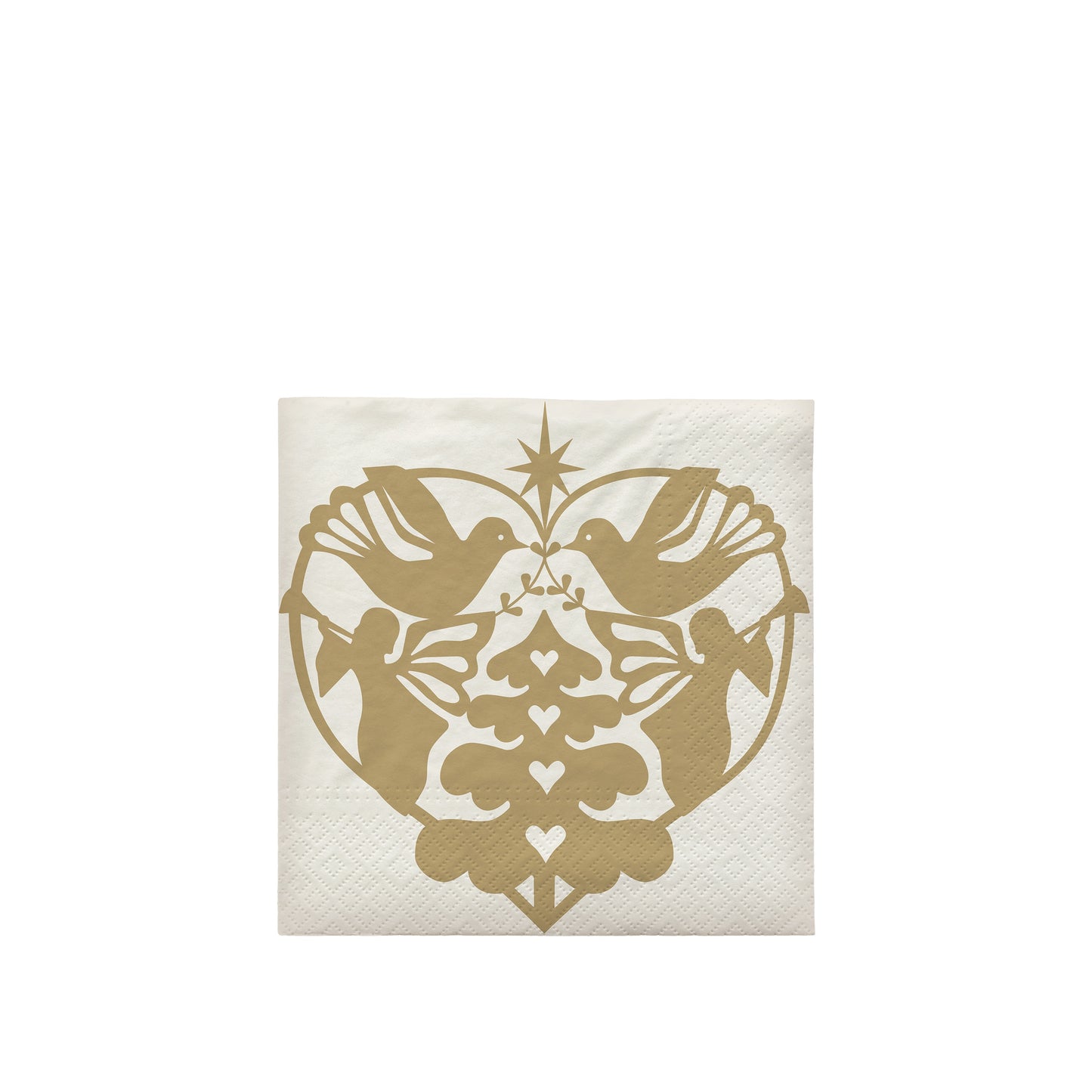 Paper Napkin - Nostalgia in Off White and Gold