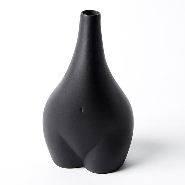 Torso Bud Vase - Black