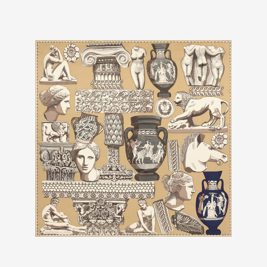 Inoui Editions - Pour Le Louvre 'Archives' in natural scarf