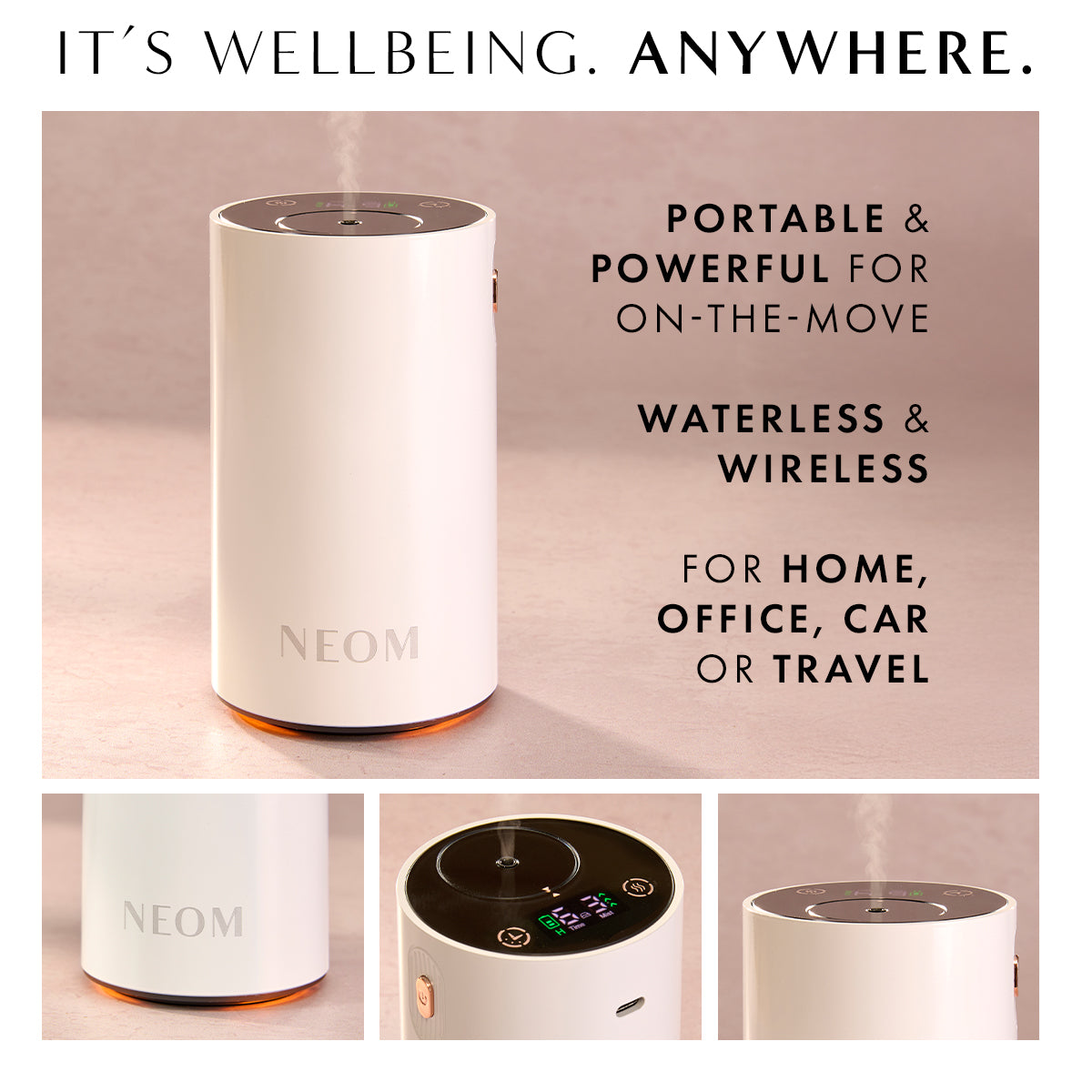 Wellbeing Pod Mini Essential Oil Diffuser - White