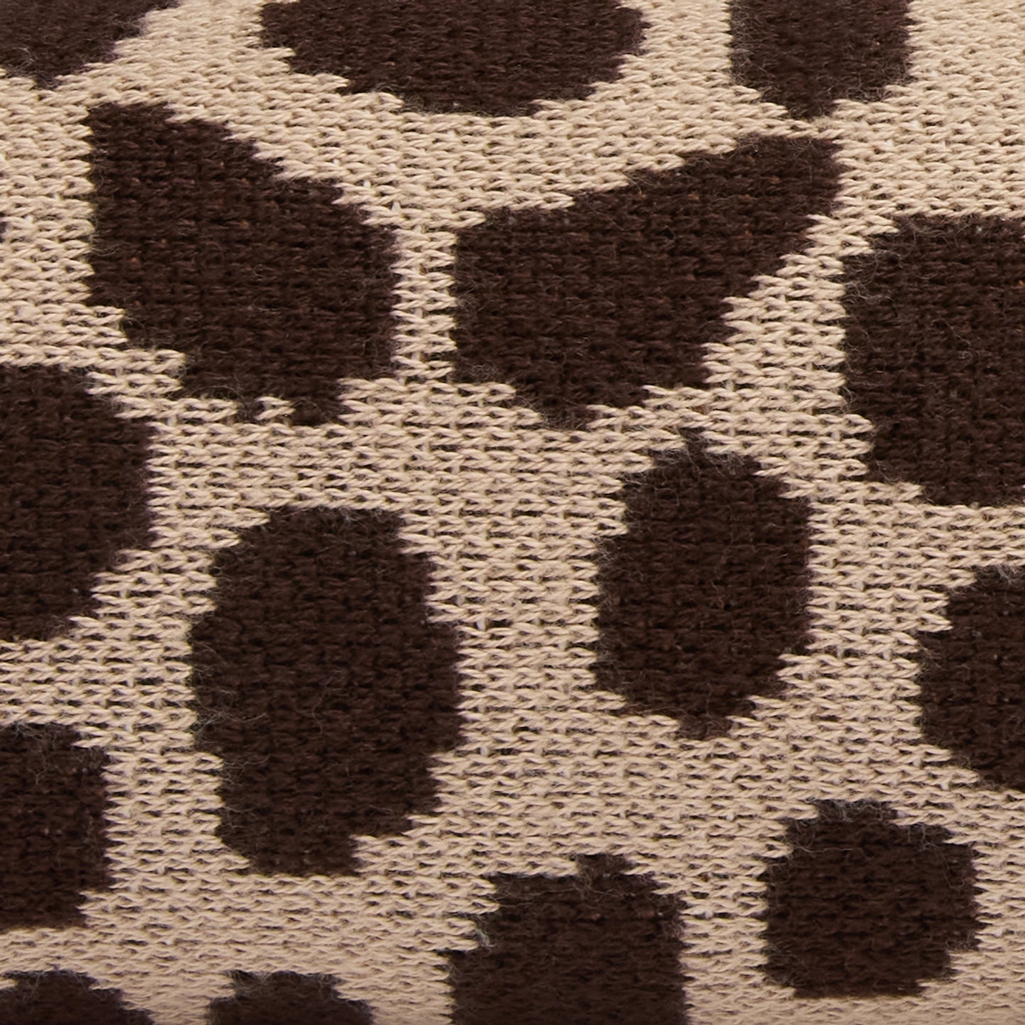 Inoui Editions - Leopard throw in beige 100% cotton
