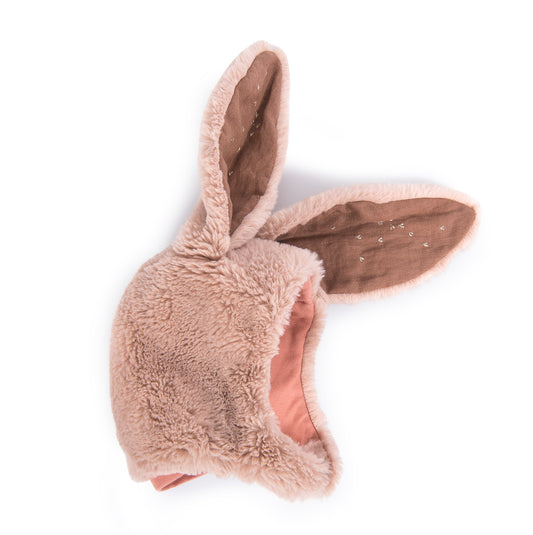 Rendez-vous Chemin du Loup - Childs Rabbit Bonnet - Pink