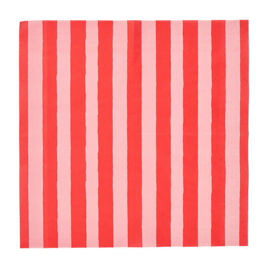 Paper Napkin - Red Stripe