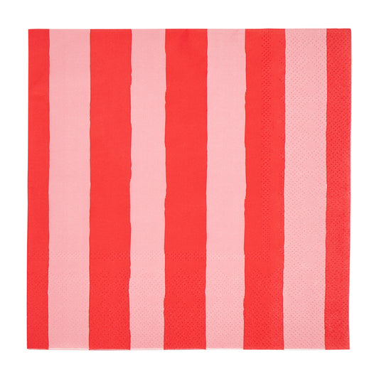 Paper Napkin - Red Stripe
