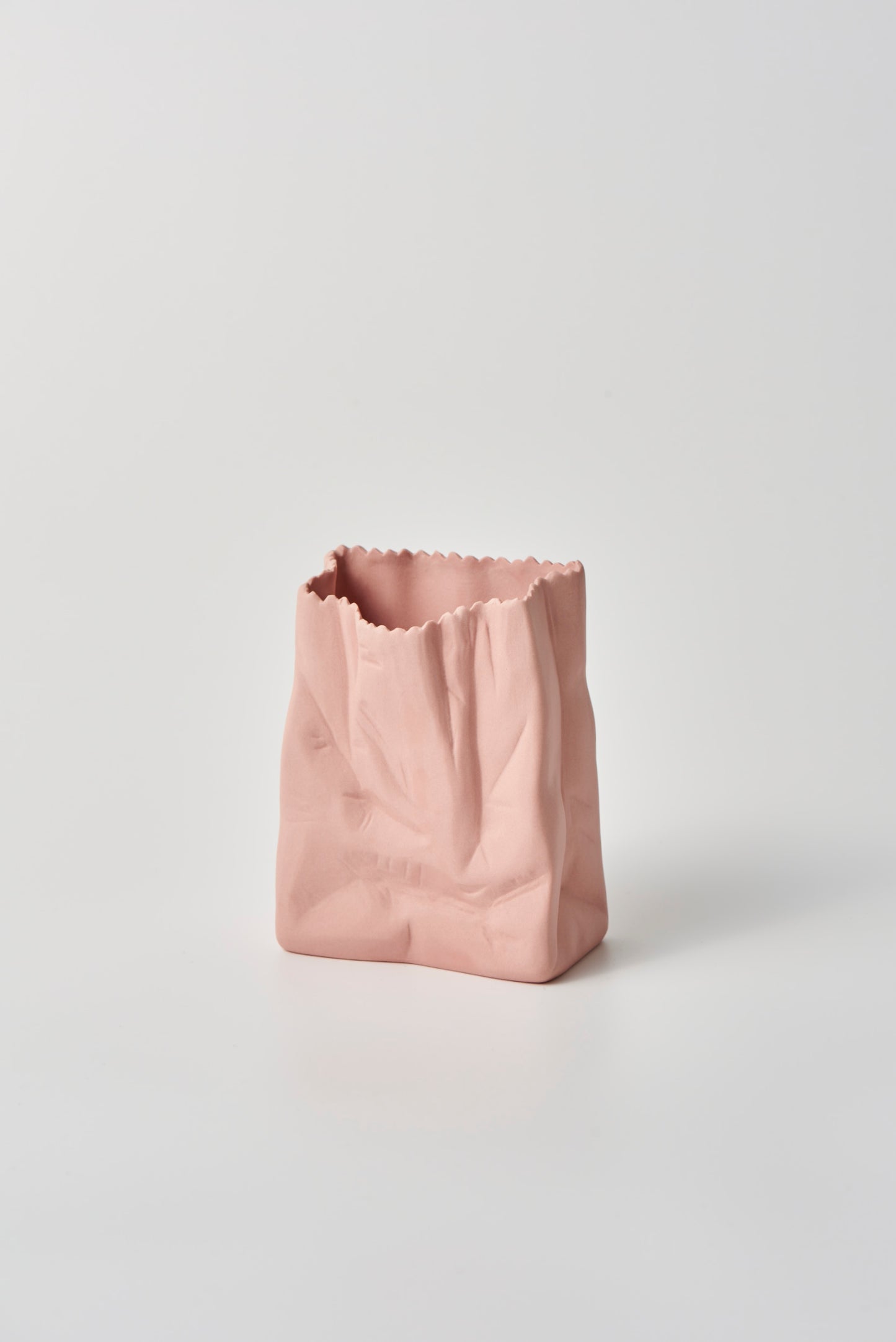 Small Paper Bag Vase - Pink