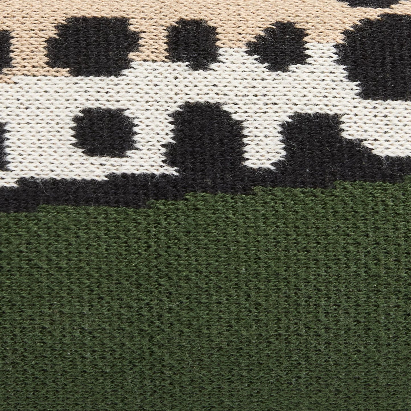 Inoui Editions - Leopard throw in Khaki 100% cotton