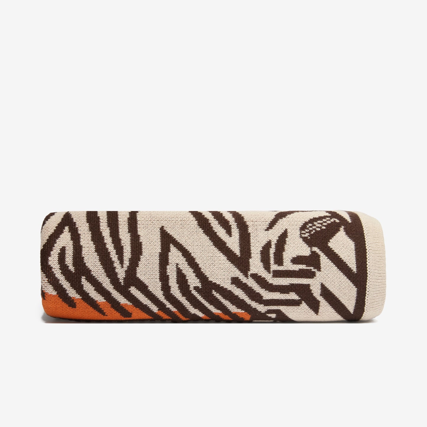 Inoui Editions - Mantra Tiger throw in orange 100% cotton
