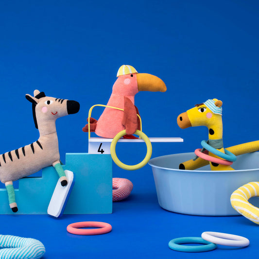 Les Toupitis Rattle - Zebra