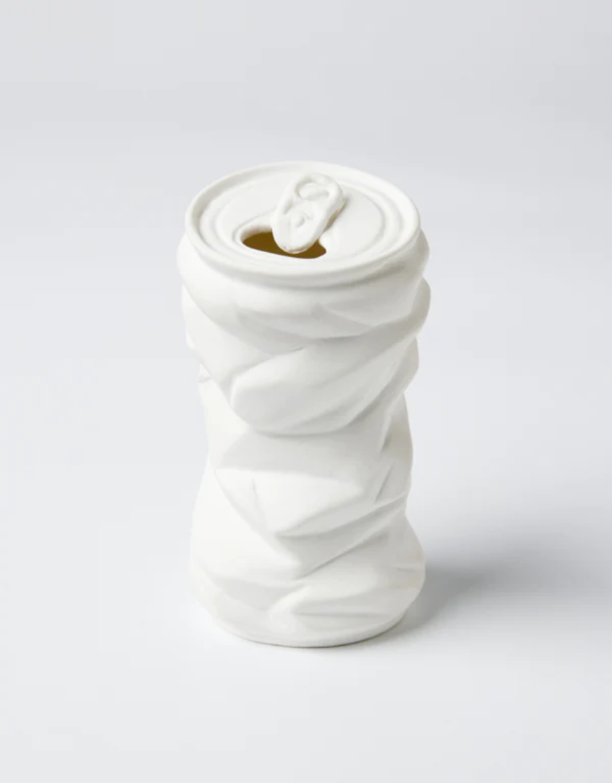 Soda Can Vase - White