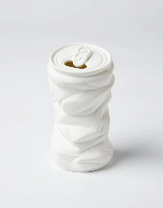 Soda Can Vase - White