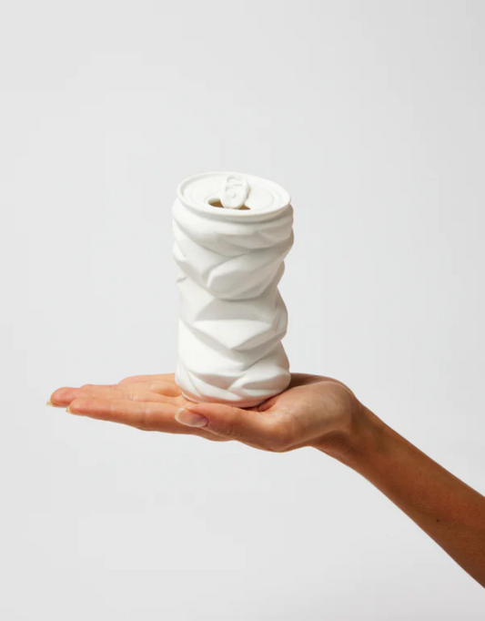 Soda Can Vase - White