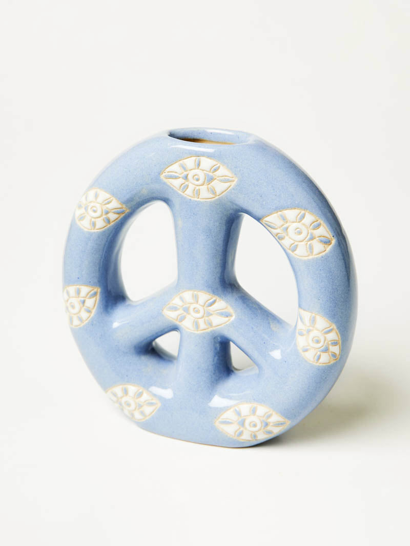 Peace out Vase - Blue Eye