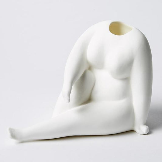 Recline Vase - White