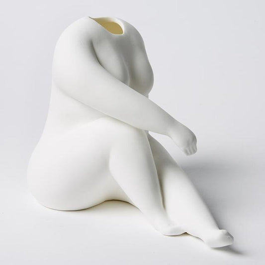 Recline Vase - White
